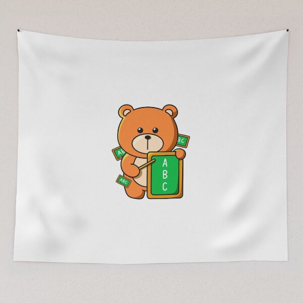 Item preview,  Cute Teacher Bear with Chalkboard – Fun Educational designed and sold by yogiskencing.