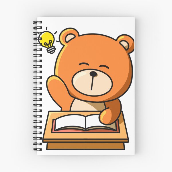 Item preview, Cute Student Bear with Lightbulb Idea – Fun Learning Illustration designed and sold by yogiskencing.