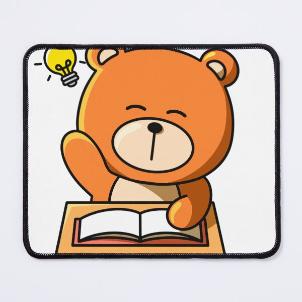 Item preview, Cute Student Bear with Lightbulb Idea – Fun Learning Illustration designed and sold by yogiskencing.