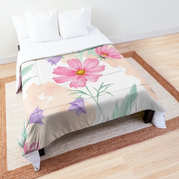 Aperçu de l'œuvre Motif floral à l'aquarelle douce créée et vendue par TrikoPaws.