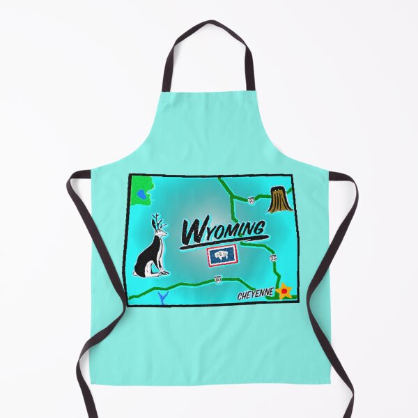 Item preview, Wyoming Tourist Map designed and sold by Havocgirl.