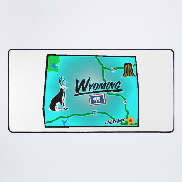 Item preview, Wyoming Tourist Map designed and sold by Havocgirl.
