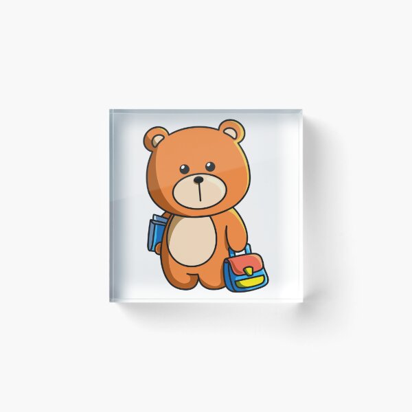 Item preview, Cute School Bear with Backpack – Adorable Educational Design designed and sold by yogiskencing.
