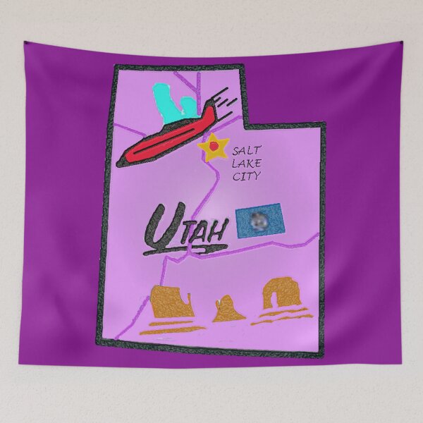 Item preview, Utah Tourist Map designed and sold by Havocgirl.