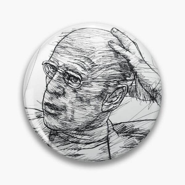 Item preview, MICHEL FOUCAULT ink portrait .1 designed and sold by lautir.