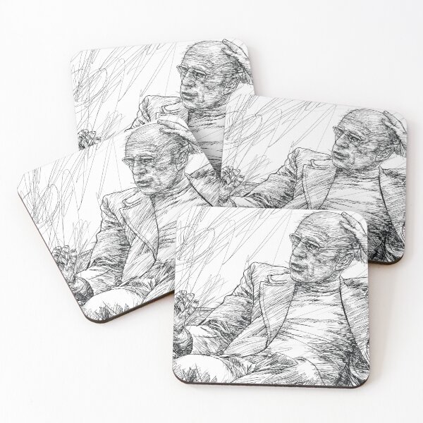 Item preview, MICHEL FOUCAULT ink portrait .1 designed and sold by lautir.
