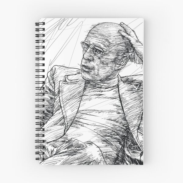 Item preview, MICHEL FOUCAULT ink portrait .1 designed and sold by lautir.