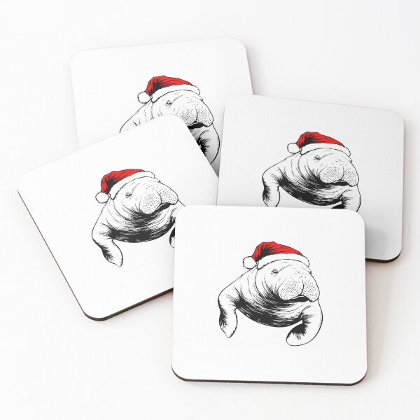 Item preview, Festive Amazonian Manatee designed and sold by JollyCritters.