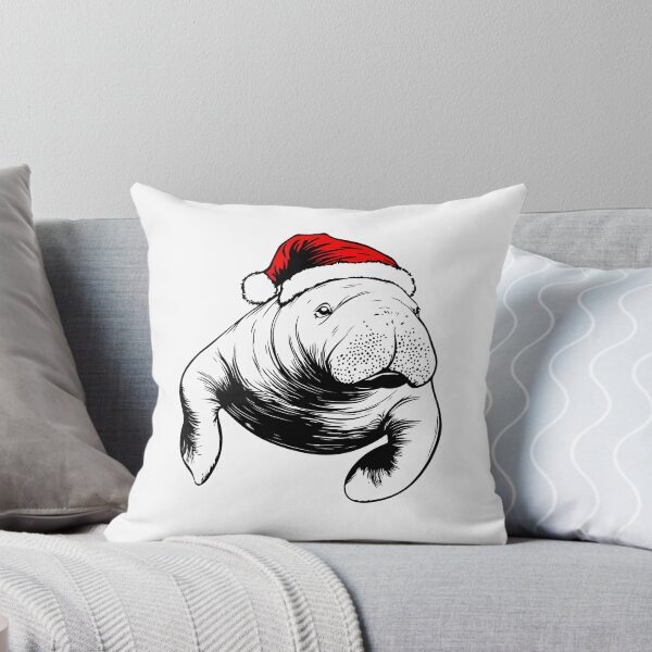 Item preview, Festive Amazonian Manatee designed and sold by JollyCritters.