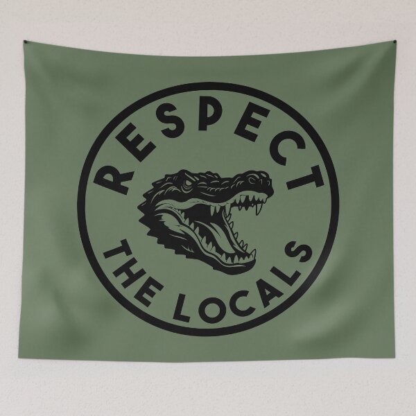 Item preview, Respect the Locals - Alligator designed and sold by Sketch-Shack.
