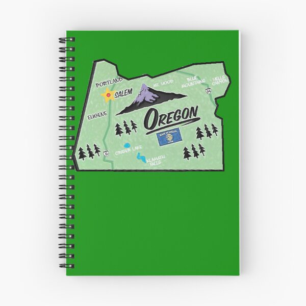 Artikelvorschau, Touristenkarte von Oregon entworfen und verkauft von Havocgirl.