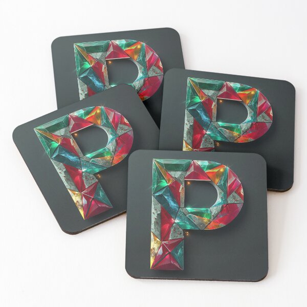 Item preview, Letter P as a colorful mosaic designed and sold by Sigtrix.