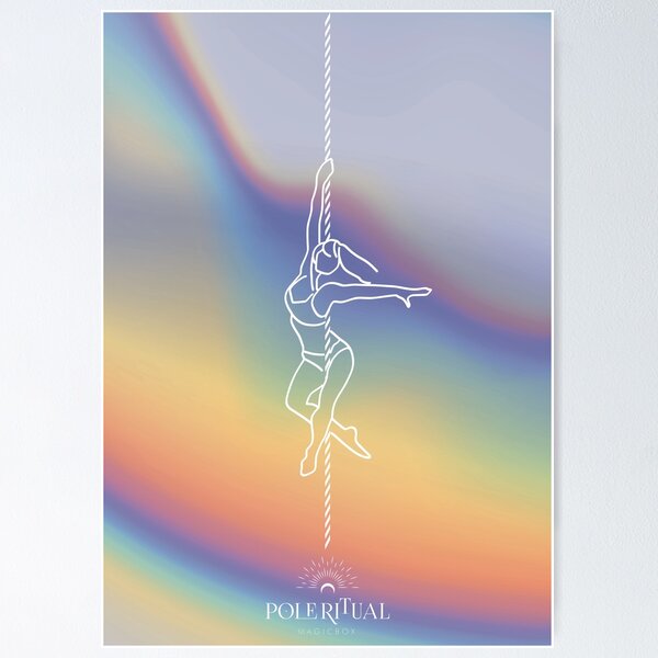 Item preview, Pole dancing illustration | Holographic collection designed and sold by MarieBlly.