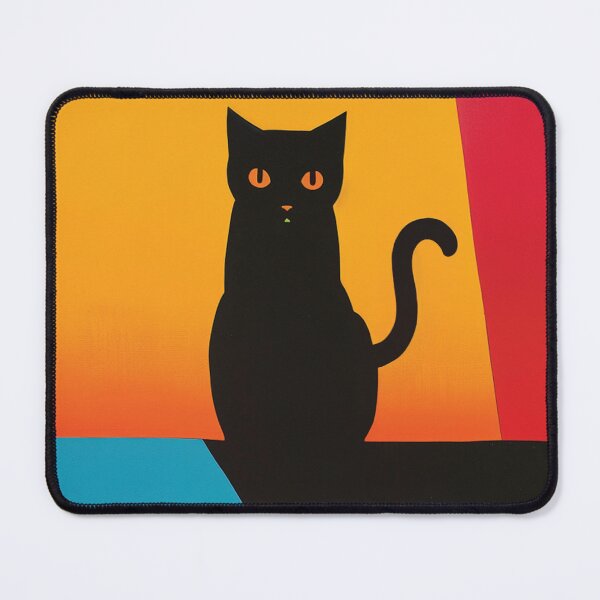 Item preview, Black Cat Poster – Dopamine Pop Art Wall Decor designed and sold by AffyLife.