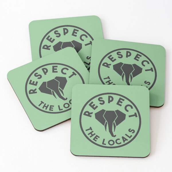 Item preview, Respect the Locals - Elephant designed and sold by Sketch-Shack.