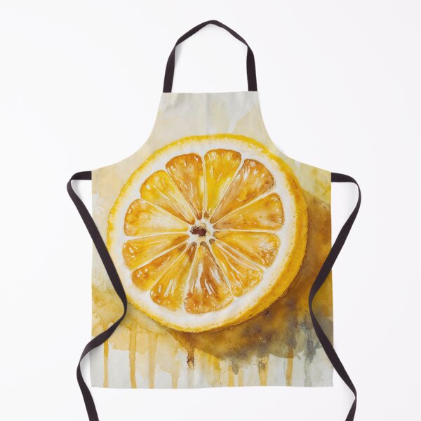 Item preview, Watercolor Lemon Slice designed and sold by AntiqueWhiteArt.