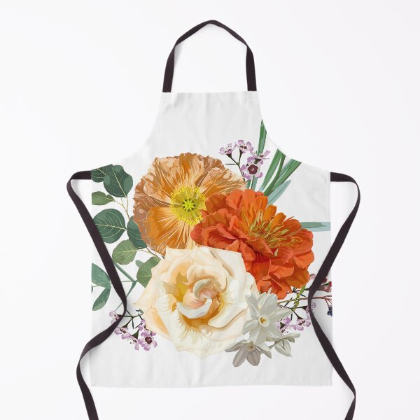 Item preview, Floral bouquet design: garden creamy powder Rose, lily, zinnia flower, anemone Eucalyptus branch greenery leaves berry. designed and sold by MatyKotiv.