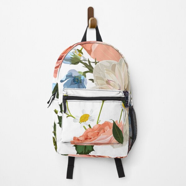 Item preview, Floral bouquet design: garden creamy powder Rose, lily, zinnia flower, anemone Eucalyptus branch greenery leaves berry. designed and sold by MatyKotiv.