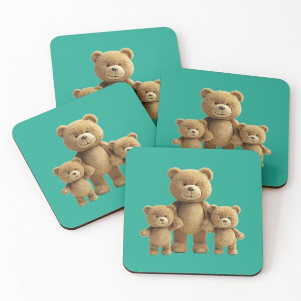 Item preview, Papa bear is leading his two cubs on a trip. designed and sold by FluffyGallery.