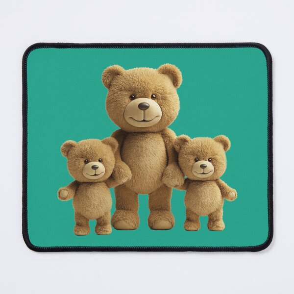 Item preview, Papa bear is leading his two cubs on a trip. designed and sold by FluffyGallery.