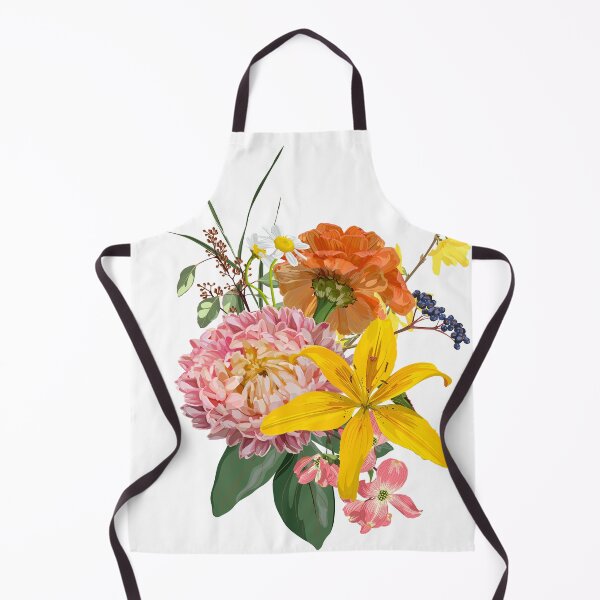 Item preview, Floral bouquet design: garden creamy powder Rose, lily, zinnia flower, anemone Eucalyptus branch greenery leaves berry.  designed and sold by MatyKotiv.