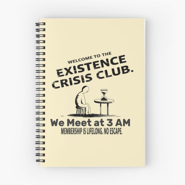 Item preview, Existential Crisis Club – We Meet at 3 AM designed and sold by Tomasz  Siennicki.