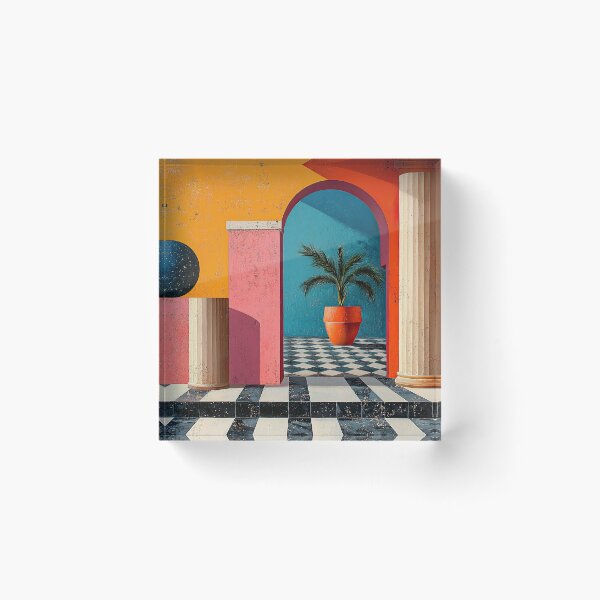 Artikelvorschau, Surrealismus Architektur Design Geometrie entworfen und verkauft von ArtHouseNiklas.