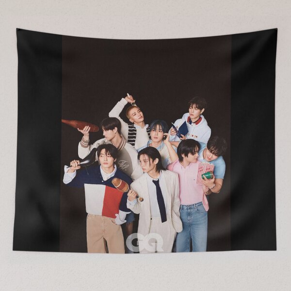 Item preview, 250223 Stray Kids X Tommy Hilfiger for GQ Korea March 2025 Issue Pictorial Preview ot8 kpop STAY poster designed and sold by Kpop-Noona.