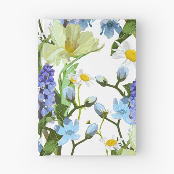 Item preview, Spring flowers. Narcissus, muscari, daisy. Seamless pattern, background.  designed and sold by MatyKotiv.