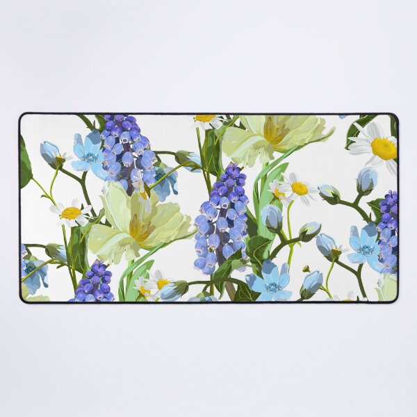 Item preview, Spring flowers. Narcissus, muscari, daisy. Seamless pattern, background.  designed and sold by MatyKotiv.