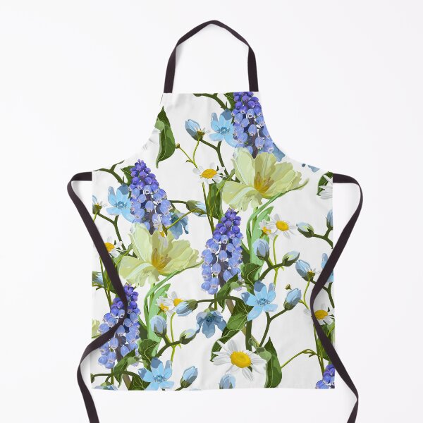 Item preview, Spring flowers. Narcissus, muscari, daisy. Seamless pattern, background. designed and sold by MatyKotiv.