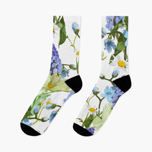 Item preview, Spring flowers. Narcissus, muscari, daisy. Seamless pattern, background.  designed and sold by MatyKotiv.