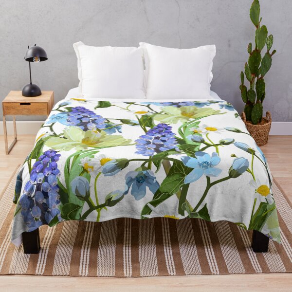 Item preview, Spring flowers. Narcissus, muscari, daisy. Seamless pattern, background.  designed and sold by MatyKotiv.