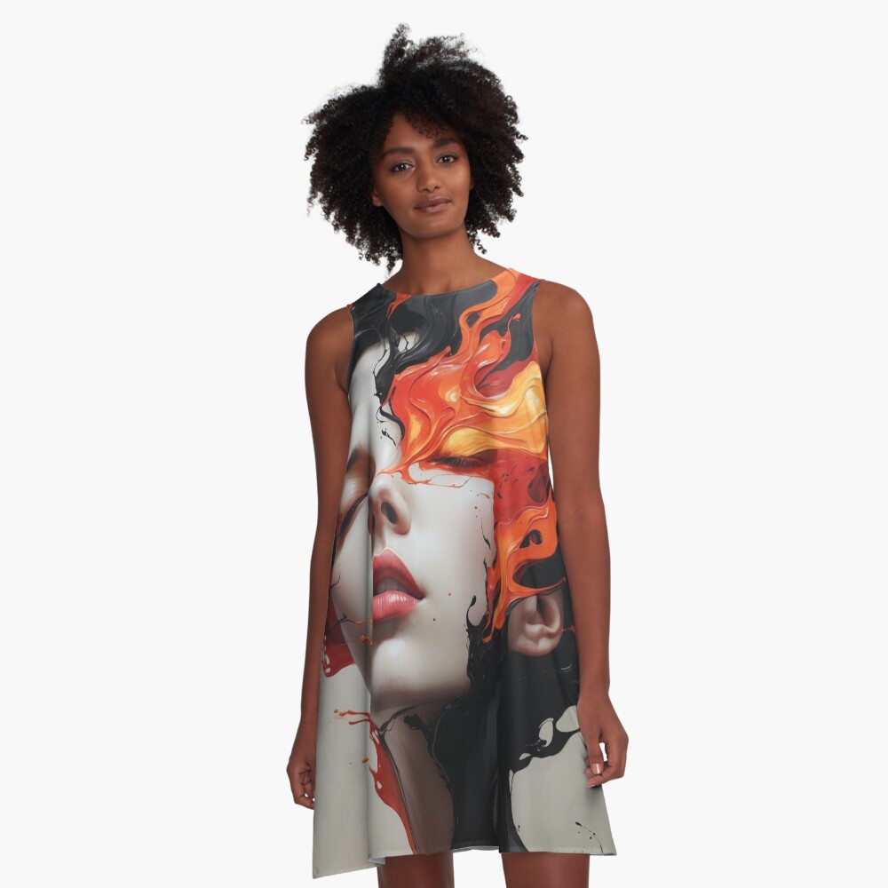 Item preview, A-Line Dress designed and sold by PixelsArtst.