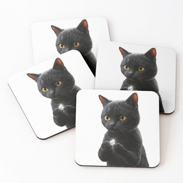 Item preview, Black cat with a diamond art designed and sold by Theriddler1.