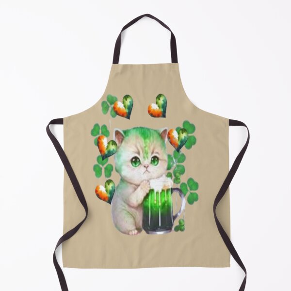 Item preview, St Patricks Day Love Kitten2, Let The Shenanigans Begin, Lucky Shamrock Irish Culture, Shenanigans Squad designed and sold by Adri Barnard.