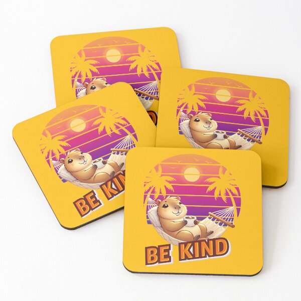 Item preview,  Be Kind Message, Capybara Coffee Break  designed and sold by damik1984.