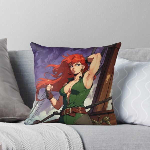Item preview,  Vintage Manga style Red Head Pirate Queen Anne Bonney vintage Anime Manga Illustration designed and sold by Vintage Designs +.