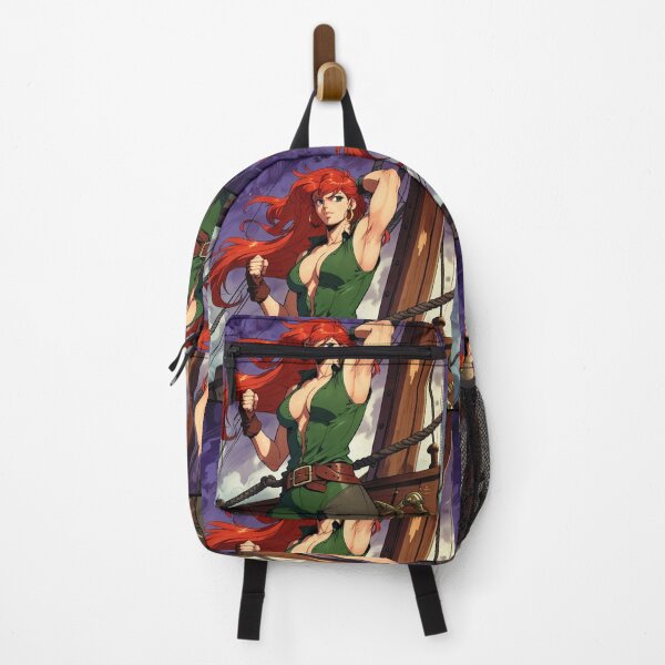 Item preview,  Vintage Manga style Red Head Pirate Queen Anne Bonney vintage Anime Manga Illustration designed and sold by Vintage Designs +.