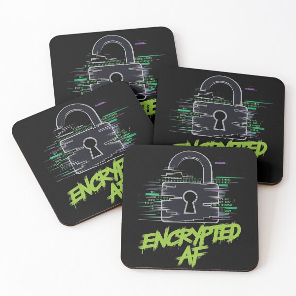 Item preview, Encrypted AF Digital Art - Hacker Glitch Style Lock designed and sold by pixelpopplanet.