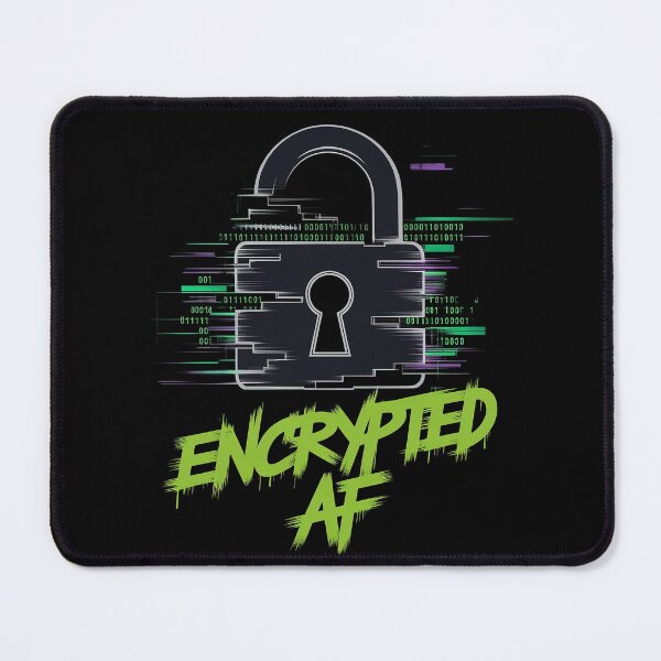 Item preview, Encrypted AF Digital Art - Hacker Glitch Style Lock designed and sold by pixelpopplanet.