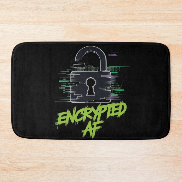 Item preview, Encrypted AF Digital Art - Hacker Glitch Style Lock designed and sold by pixelpopplanet.