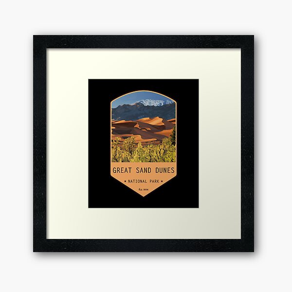 Item preview, Great Sand Dunes National Park Vintage Design designed and sold by Wanderful-roads.