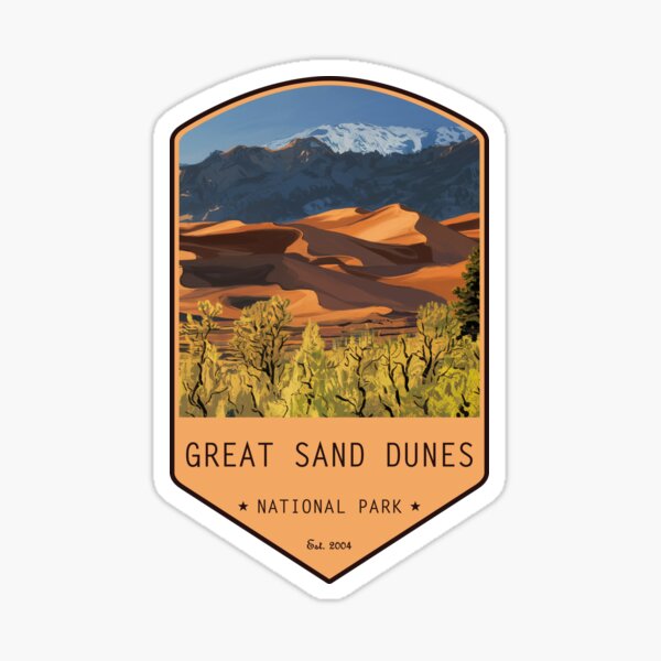Item preview, Great Sand Dunes National Park Vintage Design designed and sold by Wanderful-roads.