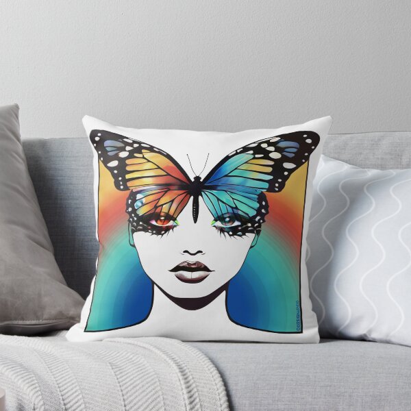 Aperçu de l'œuvre femme papillon créée et vendue par Designando.