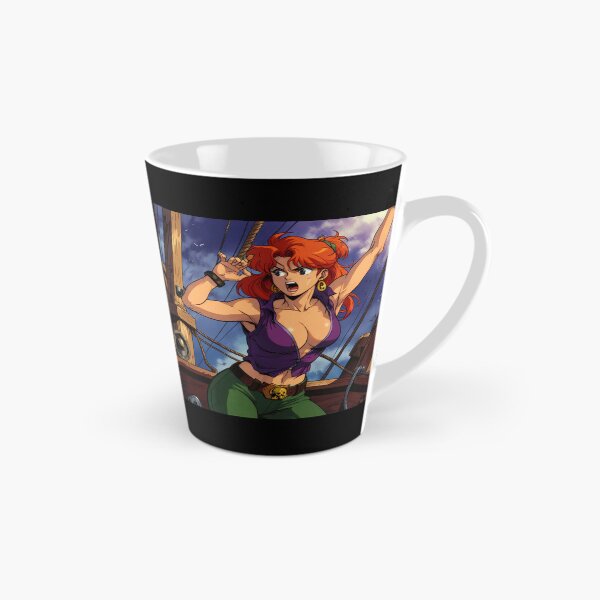 Item preview,  Vintage Manga style Red Head Pirate Queen Anne Bonney vintage Anime Manga Illustration designed and sold by Vintage Designs +.