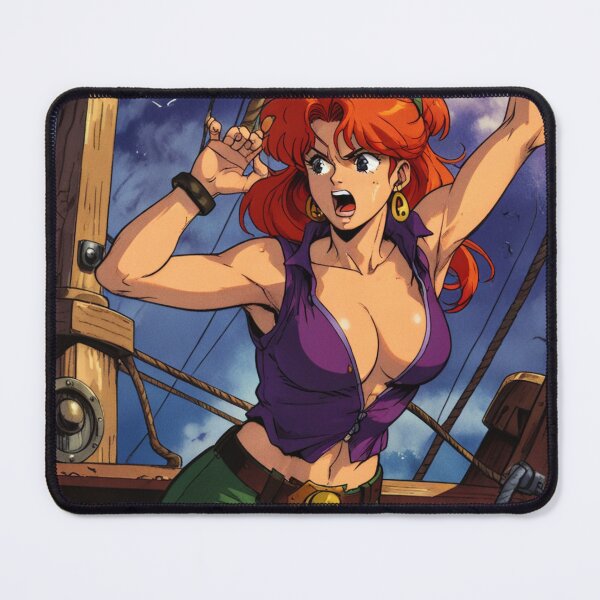 Item preview,  Vintage Manga style Red Head Pirate Queen Anne Bonney vintage Anime Manga Illustration designed and sold by Vintage Designs +.