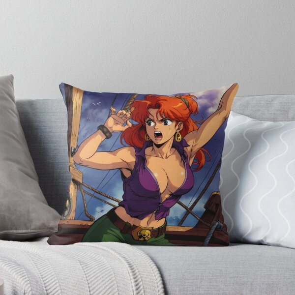 Item preview,  Vintage Manga style Red Head Pirate Queen Anne Bonney vintage Anime Manga Illustration designed and sold by Vintage Designs +.