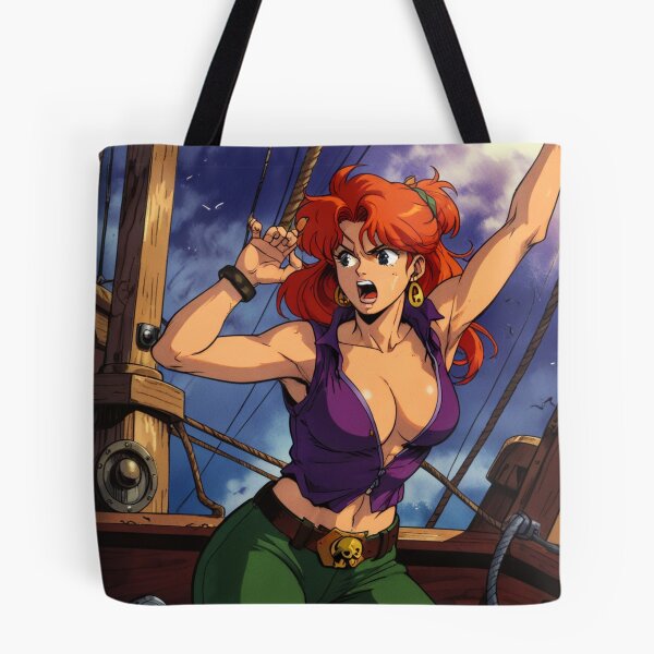 Item preview,  Vintage Manga style Red Head Pirate Queen Anne Bonney vintage Anime Manga Illustration designed and sold by Vintage Designs +.