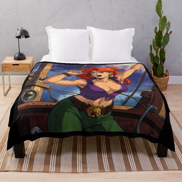 Item preview,  Vintage Manga style Red Head Pirate Queen Anne Bonney vintage Anime Manga Illustration designed and sold by Vintage Designs +.